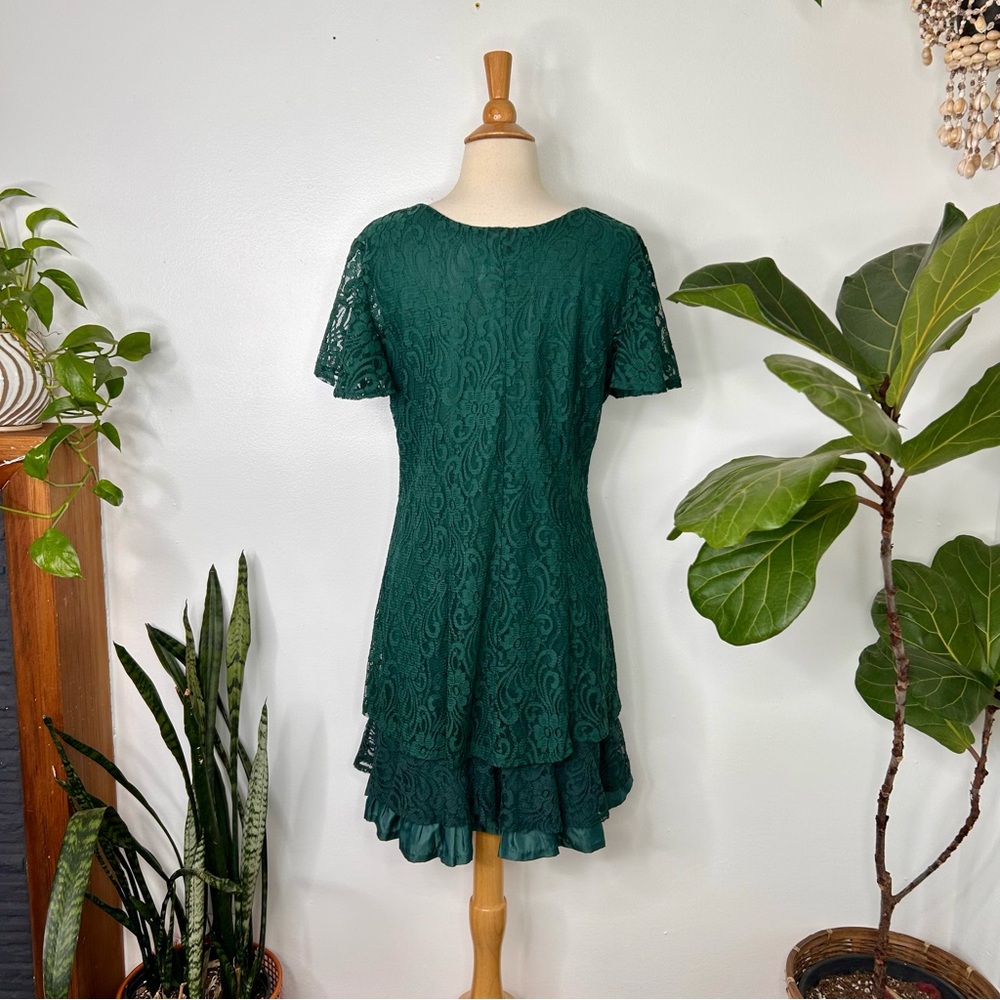 All that Jazz green lace 90s Dress - Picture 4 of 5